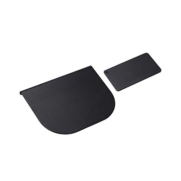 モニターアーム補強プレート 取付部硬さ強化対策 デスク保護 傷防止 滑り止めシート付き (黒色)