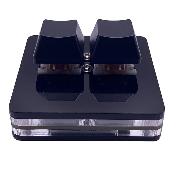 OSUキーパッド 2キープログラマブルキーボード USBキーボード、 diy片手ホットキースイッチキーボード、マクロおよびリズムゲーム用のミニメカニカルキーボードRGBキーパッド。