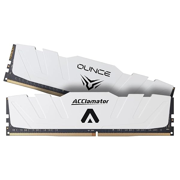 DDR5 64GB 5600MHz のラム（32GB - 5600MHz×2、PC4-44800、1.1V）デスクトップコンピュータ用メモリ CL46（5600MT/s）、ホワイトアクラメーター付きヒートシンク