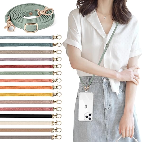 スマホストラップ スマホ ショルダーストラップ スマホ首掛けストラップ ストラップ 肩紐 スマホ ストラップ 首掛け スマホ ストラップ 携帯ショルダー 約70cm～約135cm長さ調節可能 ストラップ 携帯 革 iphone ストラップ