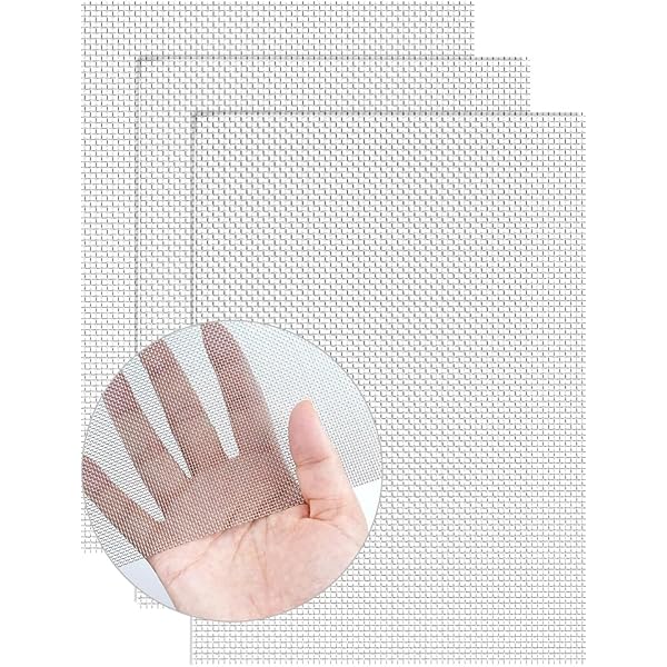 ステンレスメッシュ 網目約1mm 約30x21cm20メッシュ高硬度濾過網 平織金網換気耐食 耐高温 錆びない 防鼠 防虫ネット家庭用 建築用ネットA4サイズ ...