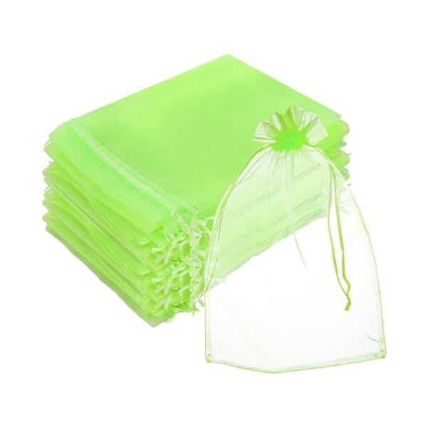 100枚入 果樹袋 ぶどう 袋 20cm×30cm 果実袋 防虫ネット 果物袋 びわ 桃 通気性 防水性 害鳥 害虫鳥避け 光透過性 巾着袋