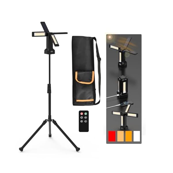 投光器 LED 作業灯 8000lm 超高輝度 USB充電式 ソーラー充電 4つ点灯モード 3色切替 昼光色 温白色 電..