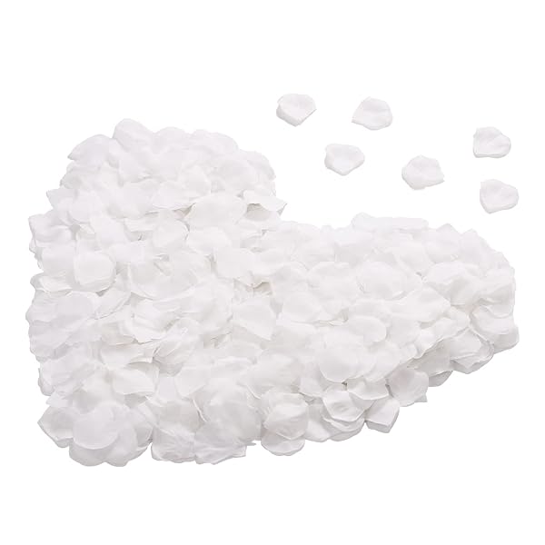 桜 花びら 造花 フラワーシャワー さくら吹雪 飾り 約3000枚 ピンク プロポーズ 結婚式用 ウエディング 2次会 誕生日 お祝い クリスマス パーティー用飾り（ホワイト）