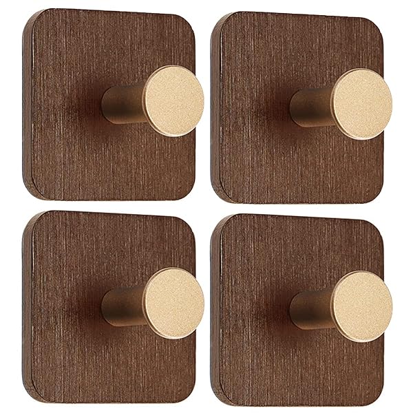 フック 粘着 壁掛けフック 粘着 強力 おしゃれ フック 壁 傷つけない 木製 はがせる 耐荷重 5kg