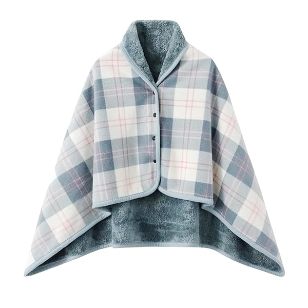 ひざ掛け ブランケット チェック柄 おしゃれ 肩掛け 多用途 着る毛布 大判 ブランケット 男女兼用 ふわ..