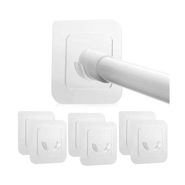 突っ張り棒 支え 補強 6個入 3.8mm つっぱり棒落下防止 強力粘着 穴開け不要 取り付け簡単 壁付け テー..