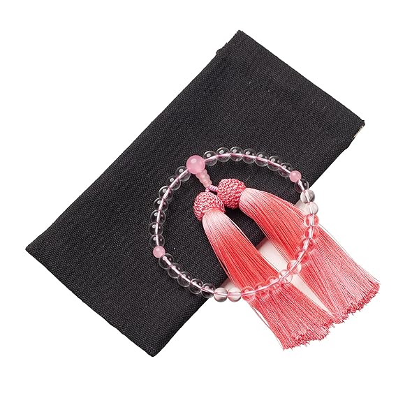 数珠 女性用 葬儀 念珠 本水晶 ホワイトクリスタル 数珠入れ 36玉 手作り念珠 葬式 墓参り 法事 念誦 ..