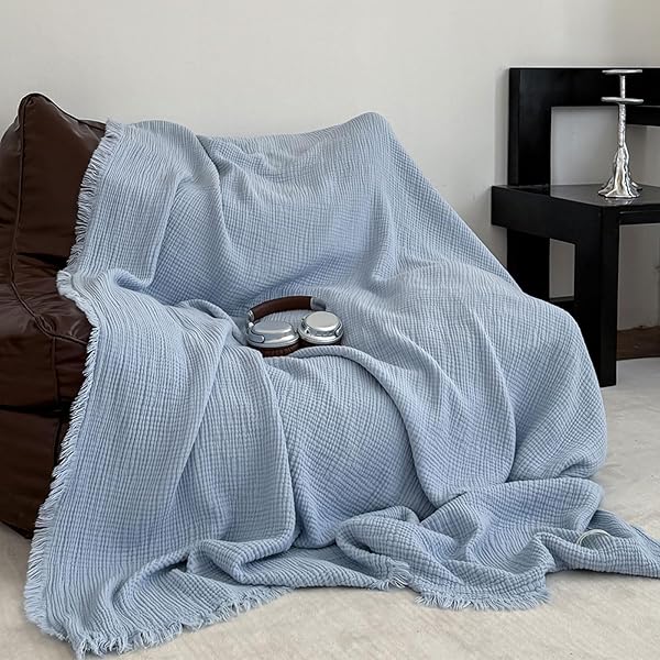 ガーゼケット タオルケット シングル 夏用 棉100％ 4重ガーゼ ナチュラルコットン ガーゼブランケット ..