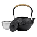 鉄瓶 鉄器 南部鉄器 急須 やかん・ケトル ih直火 対応 鉄びん 鉄の急須 やかん 茶こし付き おしゃれ 鉄分補給 ティーポット 伝統工芸品 贈り物 家庭用鉄...