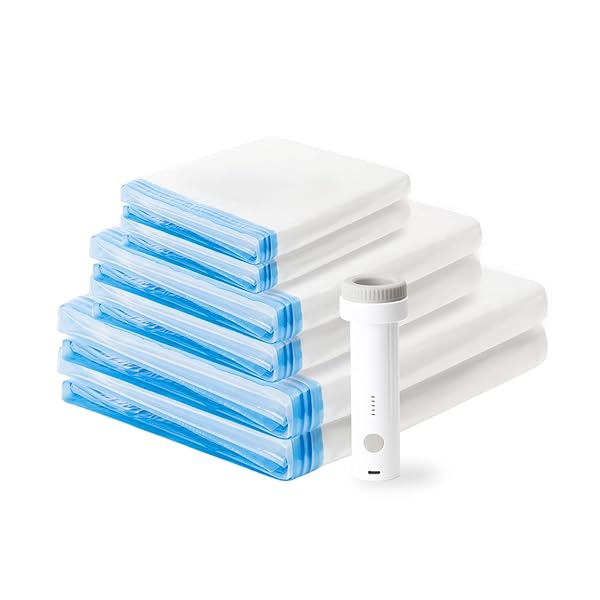 布団圧縮袋 (6枚セット(吸引専用電動ポンプ)) 120×100cm×2枚/60×80cm×2枚/40×60cm×2枚 布団圧縮袋 掃除..