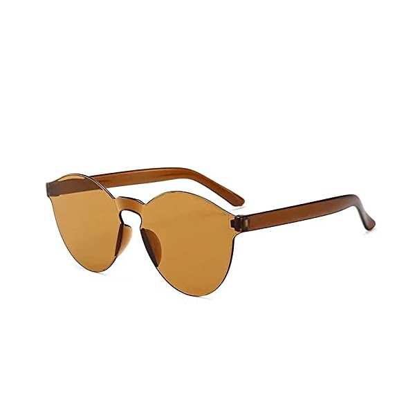 [リトルシング] おもしろサングラス パーティー 眼鏡 個性的なファッションを目指すなら！ グラデーション キャンディーカラー (Brown)