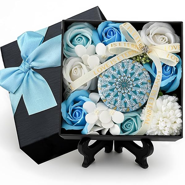 母の日ギフト ソープフラワー フラワーボックス メッセージカード付 プレゼント 女性 新築祝い お誕生日 退職祝い 送別会 結婚祝い 卒業シーズン ブリザードフラワー ギフト おしゃれ フラワーギフト (Celestia）