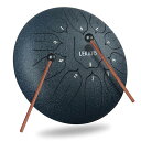 スリットドラム スチールタングドラム 11音 10インチ 金属ドラム 打楽器 マレット 収納バッグ付き 瞑想 ヨガ 禅 ネイビーブルー (11音 10インチ)