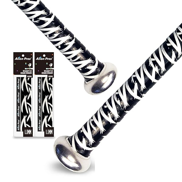 野球用バットグリップテープ（2グリップ）– 1.1 mmプレカット、プロ品質のバットテープ–古い野球用バットグリップの代替品–バットを保護して、壮大なホームランを打ちましょう（2グリップ,超平面）