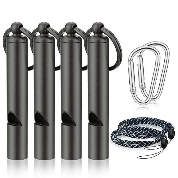 緊急ホイッスル 4個 防災 ホイッスル 笛 デカ音 大音量 軽量 防犯グッズ 震災・災害・避難対策用 アウトドア・登山・ハイキング・キャンプ・遠足 非常用 防災...