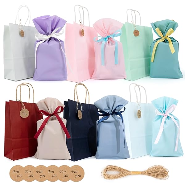ラッピング 袋 プレゼント 袋 【3サイズ展開・バイカラー・様々なシーンで活躍】 ラッピング 紙袋 ギフトラッピング 袋 プレゼント 包装袋 誕生日 ギフト ギ...