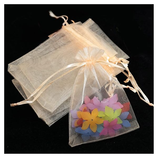 ラッピング 袋 オーガンジー 巾着袋 20*30cm 20枚 大 透明 ラッピング プレゼント 袋 大きめ ハロウィン 袋 小分け袋 無地 ギフトラッピング 結...