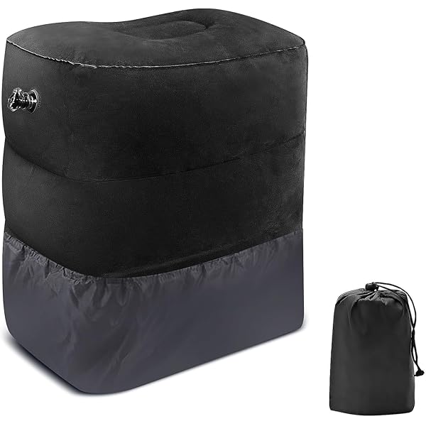 飛行機 フットレスト 子供 エアー足枕 空気足置き 足の疲れむくみ対策 三段階 高さ調節できる 車内 新..