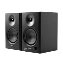 MR4 PC スピーカー、アクティブニアフィールドモニター用、TRSバランス入力/RCA/3.5mmステレオミニプラグ、モニター/音楽モード対応 ブラック