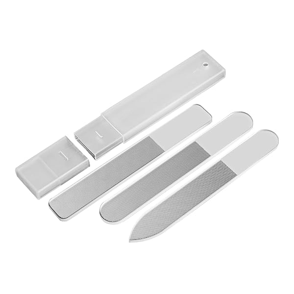 爪やすり ガラスヤスリ 爪磨き 3点セット 透明 光沢 ナノ技術 携帯便利 鏡面仕上げ 水洗い可能 目詰まりしにくい つや出し ピカピカ ネイルケア ネイルファ...