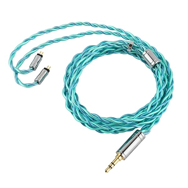 TRIPOWION Auroraイヤホンアップグレードケーブル 3.5MM/4.4MMの非磁性ステンレス鋼とアルミ合金の筒状の外殻 三つの周波数帯域が均衡した素晴らしい体験 中高音が非常に甘美で耳に残り 有効的にイヤホンの音質表現を向上させるハイエン