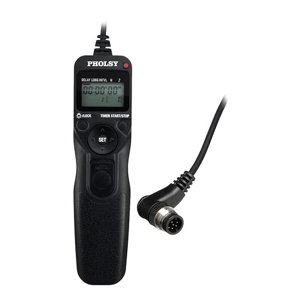 N8 タイマー リモートコントローラー インターバル バルブ ケーブルレリーズ Nikon 用 Z8, Z9, D3, D4,..