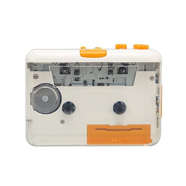 カセット プレーヤー、ポータブル カセット プレーヤー テープ プレーヤー、イヤホンと USB ケーブル付..