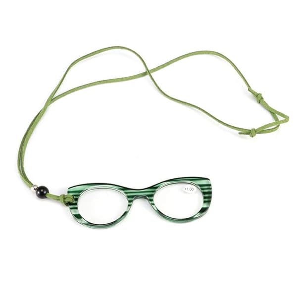 イェローロック 老眼鏡 おしゃれ レディーズ 携帯用 ペンダント型 高級眼鏡 ネックレスメガネ yr533 度..