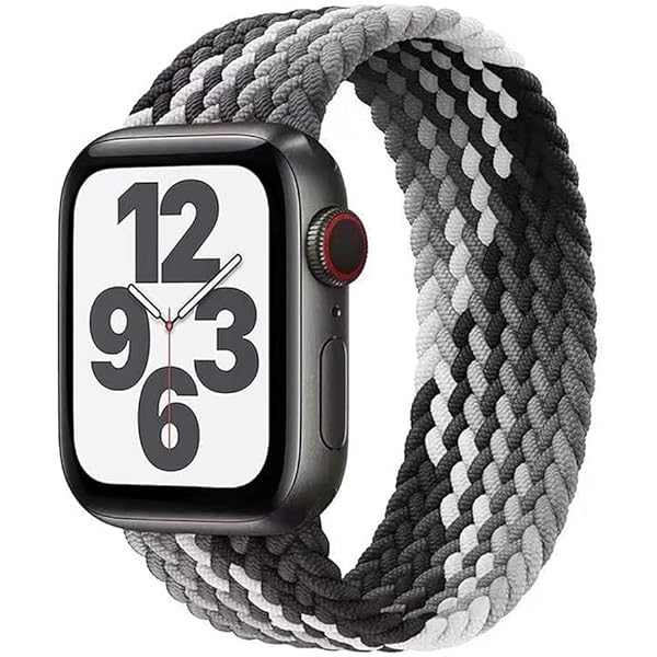 コンパチブル for apple watch バンド 軽量設計 通気性 アップルウォッチ用バンド iwatch バンド 柔らかいシリコーン糸混紡リサイクルヤーン素材 ブレイデッドソロループ apple watch Ultra3/Ultra2/Ultr