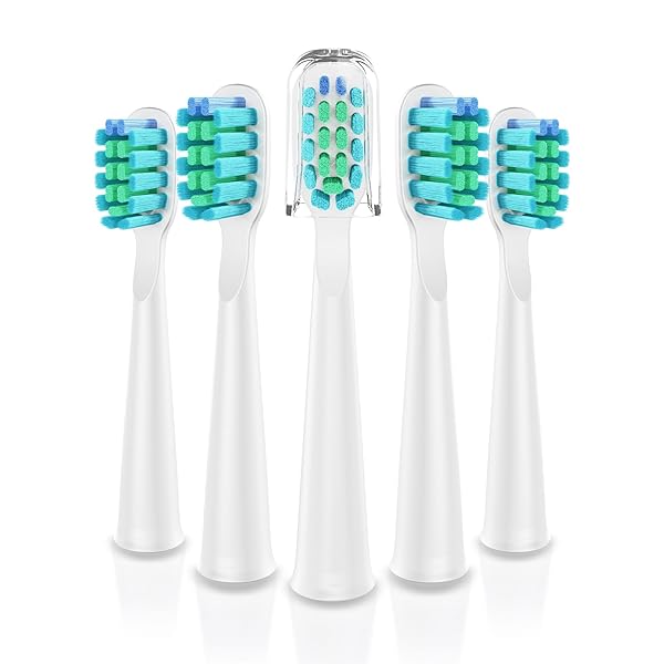 電動歯ブラシの替えブラシ 5本入り-DT-22/DT-KE9 (真珠白 ハード)