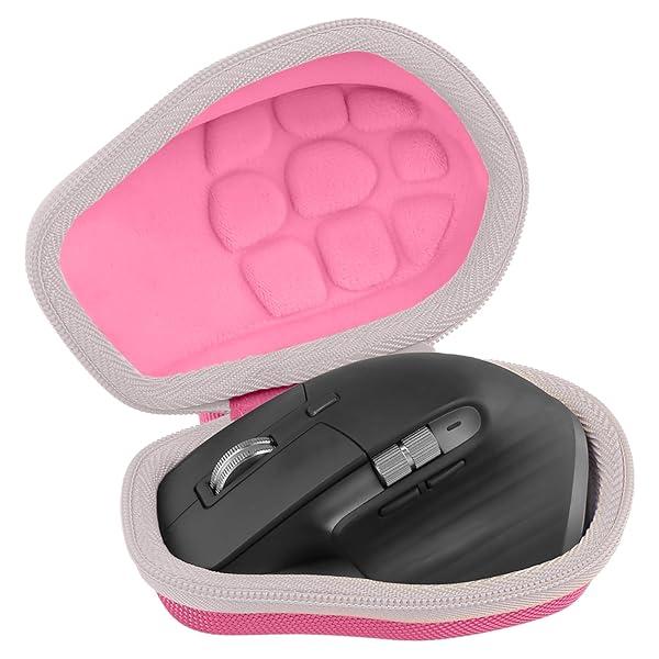 ロジクール Logicool MX Master 4/MX MASTER3s MX2300/MX MASTER 3 MX2200/MX MASTER 2S MX2100CR アドバンスド ワイヤレス マウス専用収納ケース（ケースのみ），ピンク-