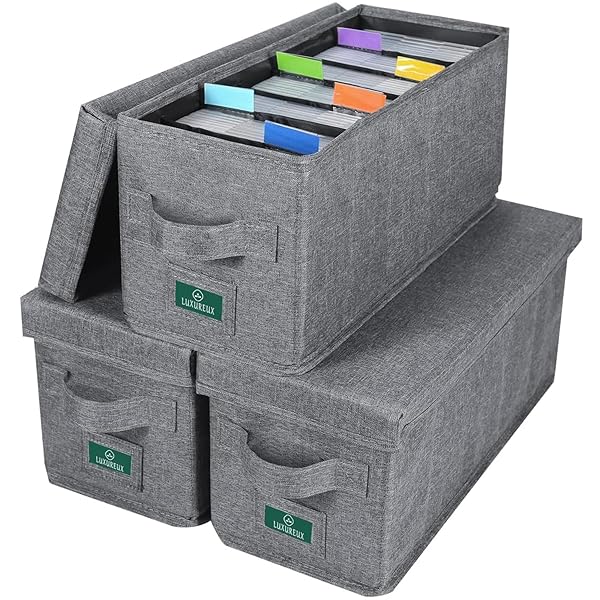 CDケース 収納ボックス CDラック DVD 収納 CD/DVD/PS5ゲームソフト/ブルーレイ収納ボックス【持ち手付き/折りたたみ/インテリア/大容量/携帯便利/多機能】 (3枚セット)