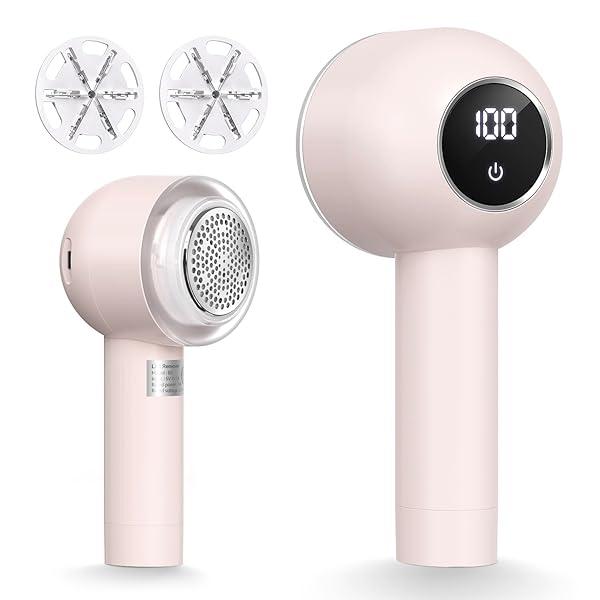 毛玉取り 粘着クリーナー内蔵 【2025年アップグレード版】 けだまとり 電動 高速回転する6枚刃 3段階調節 LEDディスプレイ 省エネ 毛玉取り器 USB充電+コードレス式 毛玉クリーナー ワンボタン操作 セキュリティーロック 軽量 コンパクト