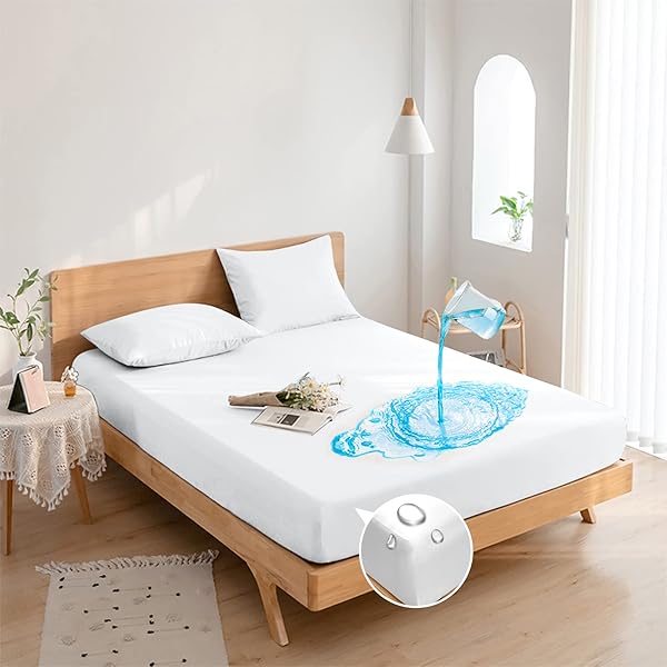 【綿100%】 防水シーツ 側面防水 シングル ボックス 全面防水 ボックスシーツ ダブル セミダブル おねしょシーツ 大人用 赤ちゃん 介護用シーツ ベビー 保育園 介護用 ペット 防ダニ 丸洗い可能