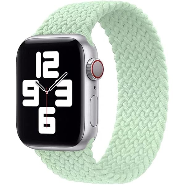 コンパチブル apple watch バンド ブレイデッドソロループ 柔らかいシリコーン糸混紡リサイクルヤーン素材 ステンレス留め具 apple watch ultra3/ultra2/ultra/10/9/8/7/6/5/4/3/2/1/SE対応