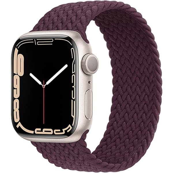 コンパチブル apple watch バンド ブレイデッドソロループ 柔らかいシリコーン糸混紡リサイクルヤーン素材 ステンレス留め具 apple watch ultra3/ultra2/ultra/10/9/8/7/6/5/4/3/2/1/SE対応