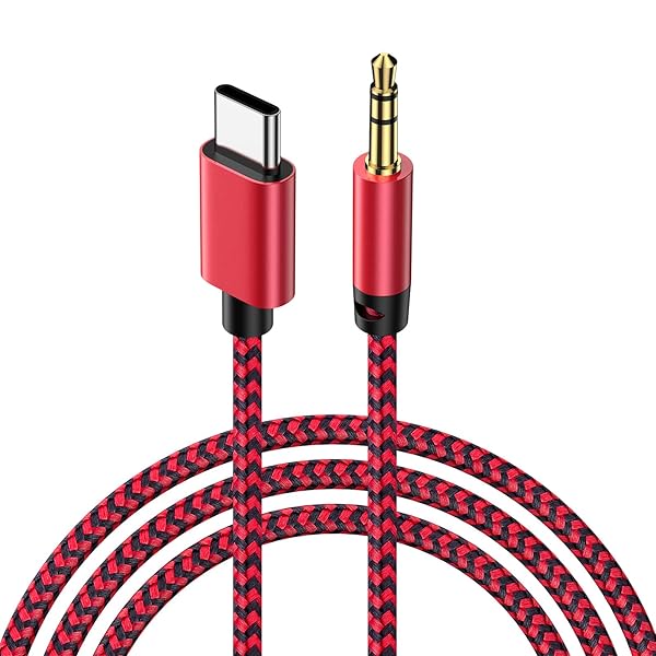 AUX ケーブル USB C to 3.5mm オーディオ変換ケーブル タイプC ステレオミニプラグ 音声ケーブル オー..