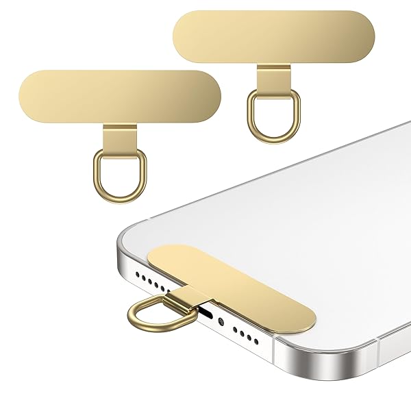 ストラップホルダー スマホ ストラップホルダー [浮きなし曲がれ設計・0.3mm極薄金属製タグパッチ] スマホ ショルダー 携帯ストラップホルダー 落下防止 首掛け 斜めがけ 肩掛け 首かけ 携帯ストラップ iphone android スマホアクセ