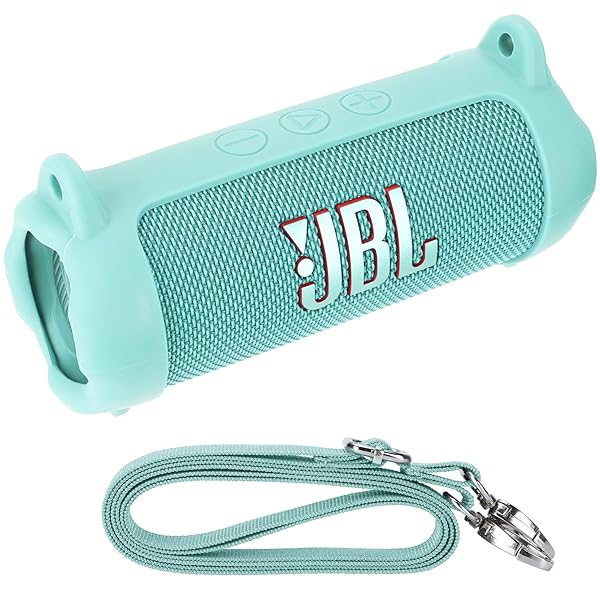 収納シリコンケースと互換性のあるJBL FLIP 7 防塵防水Bluetoothポータブルスピーカー (ミントグリーン)