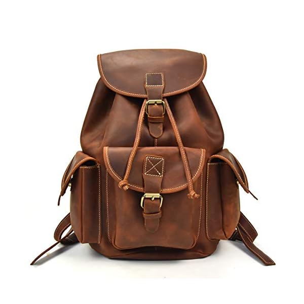 リュック 本革 メンズ レトロ リュックサック 大容量 14インチPC収納 通学鞄 レザー 学生リュック A4対応 バックパック 牛革 耐久 レトロ 旅行鞄 男女兼用