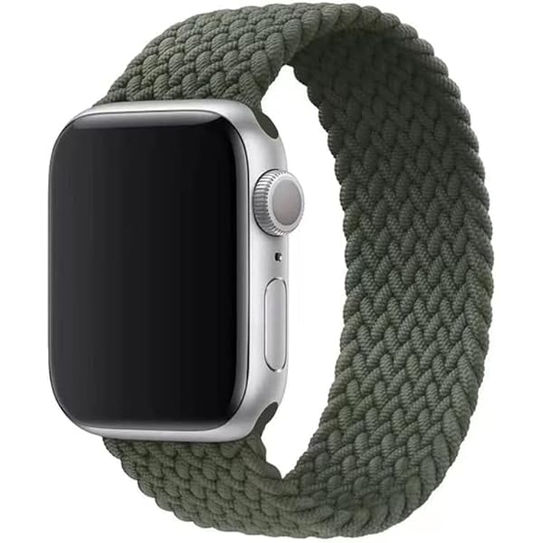 コンパチブル apple watch バンド ブレイデッドソロループ 柔らかいシリコーン糸混紡リサイクルヤーン素材 ステンレス留め具 apple watch ultra3/ultra2/ultra/10/9/8/7/6/5/4/3/2/1/SE対応