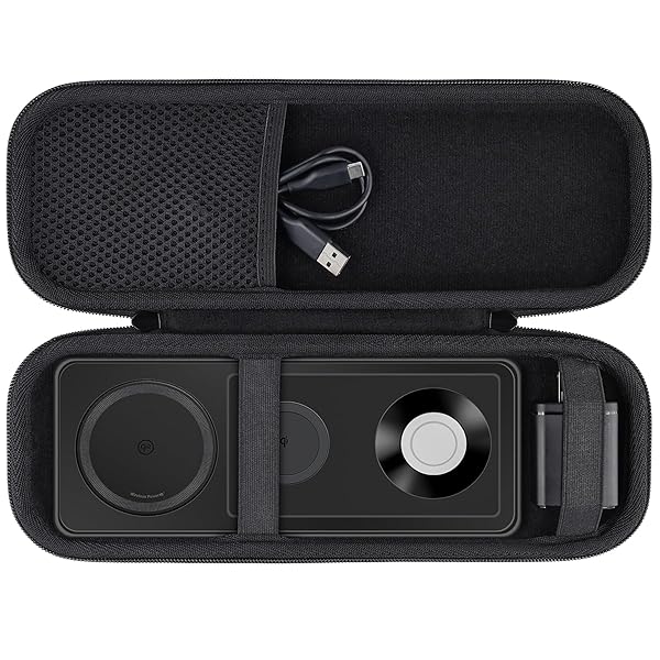 （ケースのみ）Anker MagGo Wireless Charging Station (3-in-1 Pad) Qi2対応 マグネット式 ワイヤレス充電ステーション専用収納ケース，ブラック-