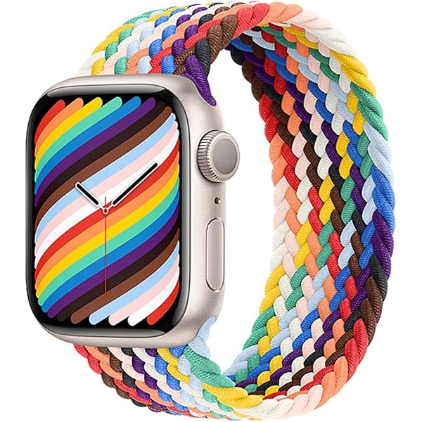 コンパチブル apple watch バンド ブレイデッドソロループ 柔らかいシリコーン糸混紡リサイクルヤーン素材 ステンレス留め具 apple watch ultra3/ultra2/ultra/10/9/8/7/6/5/4/3/2/1/SE対応