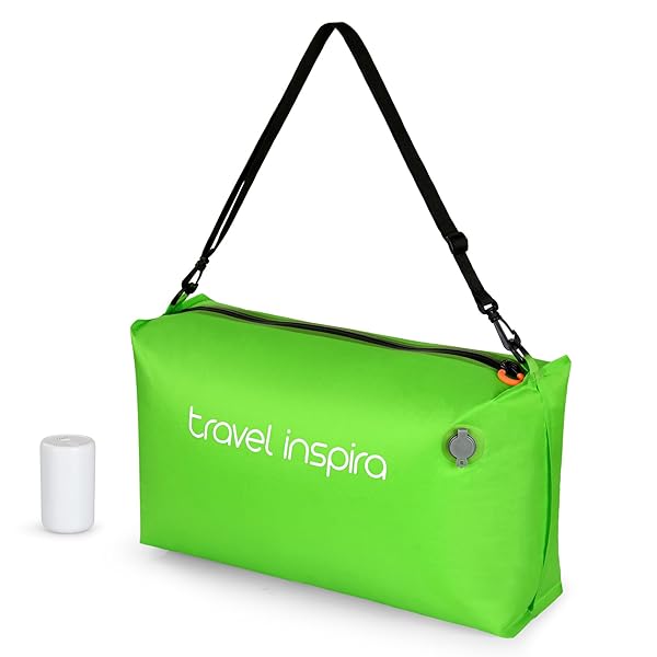 旅行 圧縮袋 収納袋 「1枚+電動ポンプ」 22L大容量 50%収納スペース節約 3WAY TPU高伸縮素材 防漏れエアホール 防虫効果 軽量設計 旅行/出張/入院便利グッズ アップルグリーン