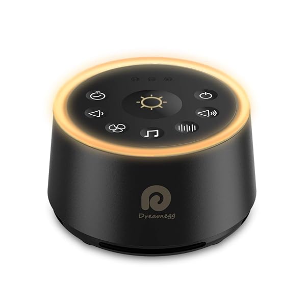 ホワイトノイズマシン 騒音対策 赤ちゃん 安眠グッズ - 24種癒し音 無段階音量調節 ナイトライト タイマー設定 USB給電 自然音 BGM 寝かしつけ 泣き止め 集中力を高める 音楽 耳鳴り対策 睡眠誘導 快眠 D1（ブラック）