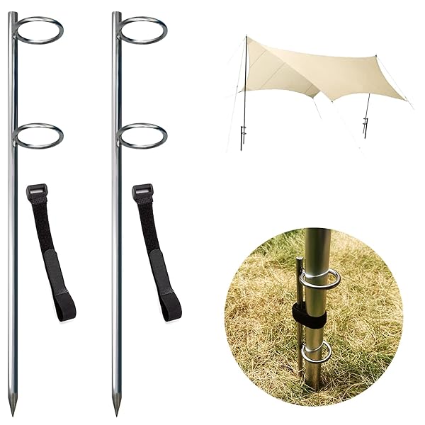 ステンレス製テントポール固定ブラケット テントポールアンカー テントポールブラケット キャノピーポ..