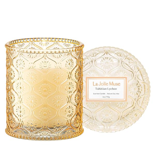 アロマキャンドル タヒチライチの香り キャンドル フルーティー ホームフレグランス ナチュラルソイワ..