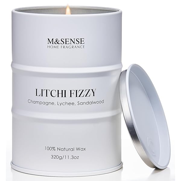 アロマキャンドル 人気 ライチフィジーの香り 大型 320g 70時間 おしゃれ ソイキャンドル 癒しグッズ ..