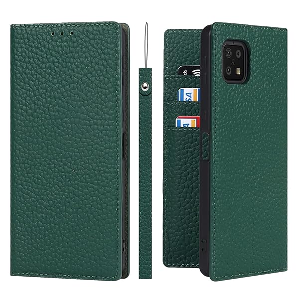 for Sharp AQUOS Sense6 ケース手帳型 SH-54B SHG05 SH-M19 スマホケース 牛革製品 本革レザー 財布型カバー カード収納 スタンド機能 内蔵マグネット 手作り柔らかい シャープ アクオス センス6 携帯カバー